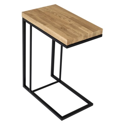 Stolik kawowy metal drewno KAP473