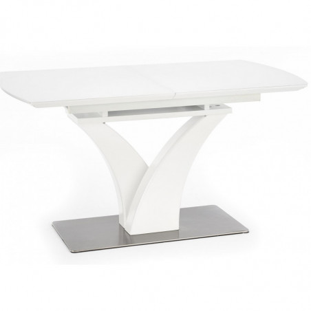 Biały rozkładany stół 140x80cm PALERMO Halmar