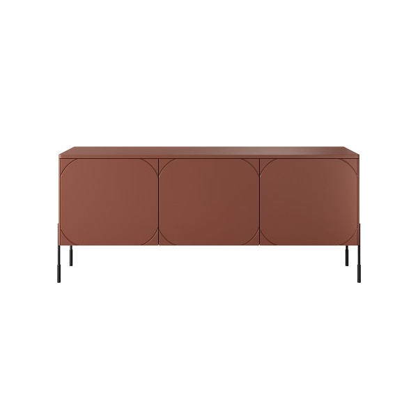 Szafka RTV trzydrzwiowa Sonatia 150 cm - burgund