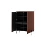 Kredens z 2 ukrytymi szufladami Sonatia 120 cm - burgund