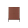 Kredens z 2 ukrytymi szufladami Sonatia 120 cm - burgund