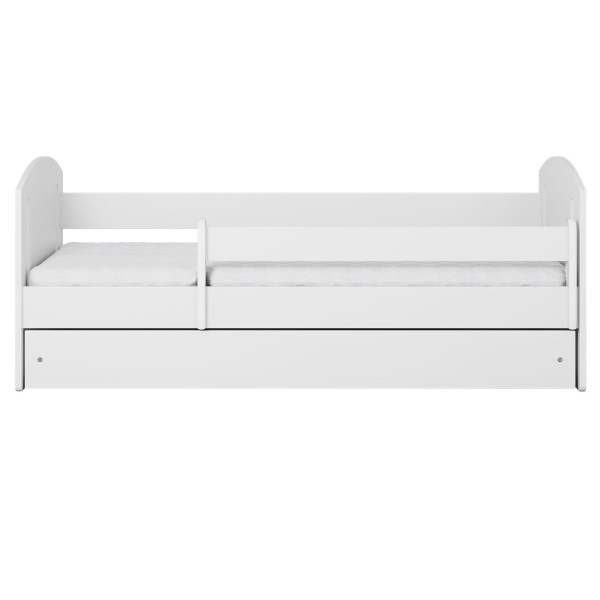 Jednoosobowe łóżko z szufladami dla dzieci 180x80 Classic 2 Białe