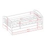 Łóżka z barierkami dla dzieci 160x80 CLASSIC 2 biały+ zielony