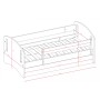Łóżka dziecięce Classic 2 - 140x80 biały+ zielony