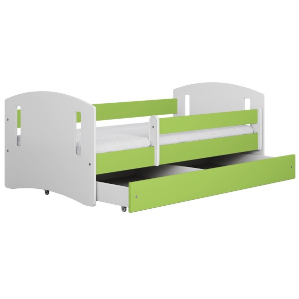 Łóżka dziecięce Classic 2 - 140x80 biały+ zielony