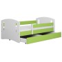 Łóżka dziecięce Classic 2 - 140x80 biały+ zielony