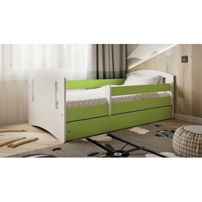 Łóżka dziecięce Classic 2 - 140x80 biały+ zielony