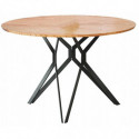 Stół z okrągłym blatem na czarnych nogach PIXEL 2 Halmar