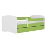 Łóżka dla dzieci jednoosobowe 180x80 Babydreams zielone