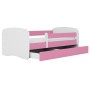 Łóżka do spania dla dzieci Babydreams 180x80 różowe