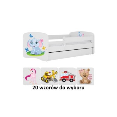 Funkcjonalne łóżko dla dziecka 180x80 Babydreams białe