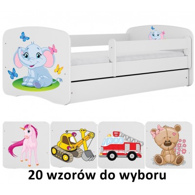 Łóżko dla dziecka białe 160x80 Babydreams