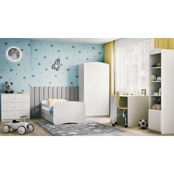 Łóżko dla dziecka białe 160x80 Babydreams