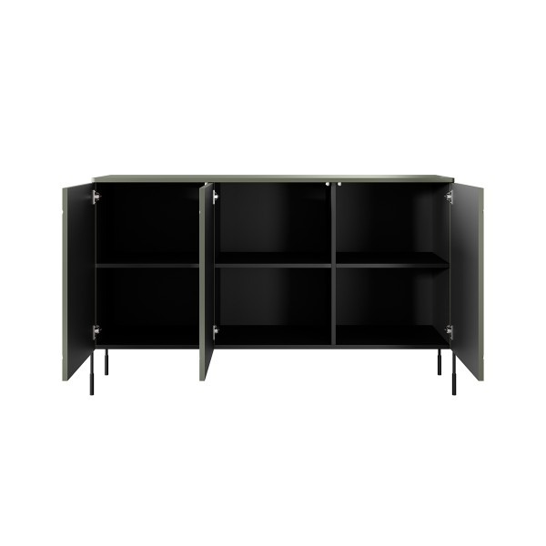 Komoda trzydrzwiowa Sonatia 150 cm - oliwka
