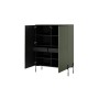 Kredens z 2 ukrytymi szufladami Sonatia 120 cm - oliwka