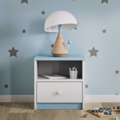 Szafka nocna dziecięca Babydreams niebieska