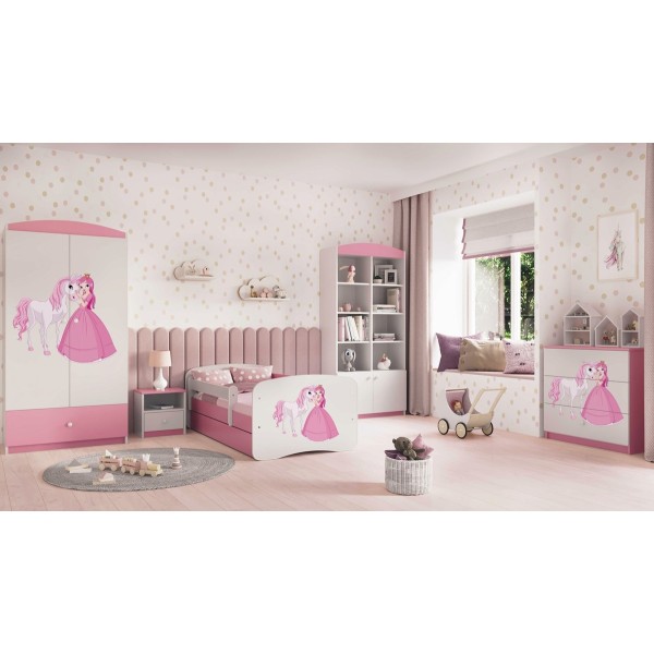 Komoda dziecięca z szufladami BABYDREAMS różowa
