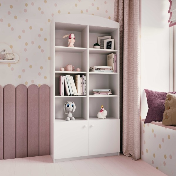 Regał dla dziecka BABYDREAMS biały podwójny