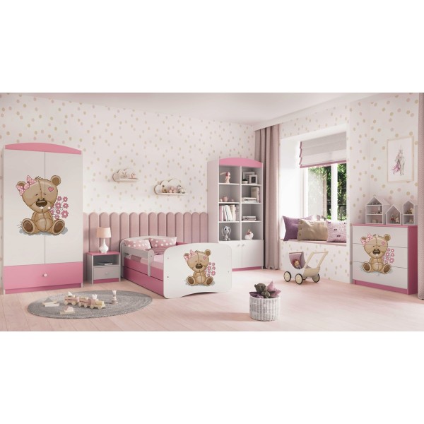 Szafa dla dziewczynki BABYDREAMS różowa + naklejka