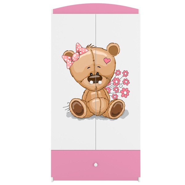 Szafa dla dziewczynki BABYDREAMS różowa + naklejka