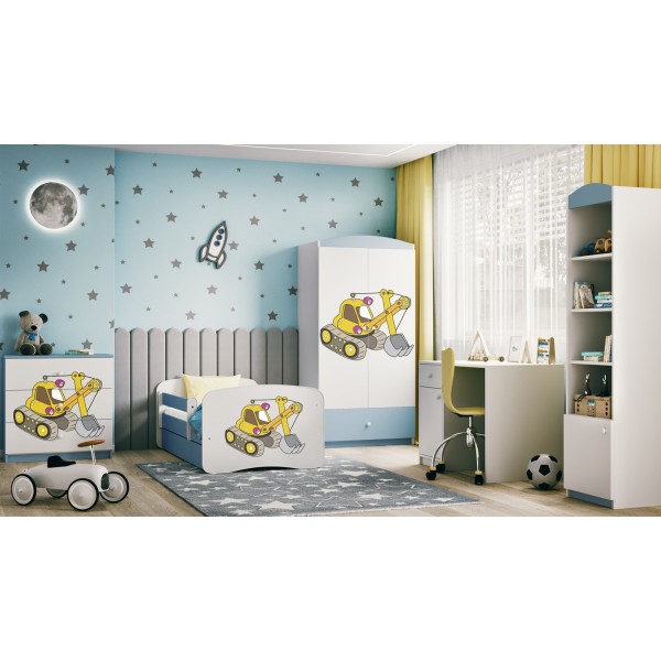 Szafa do pokoju dziecięcego BABYDREAMS niebieska + naklejka
