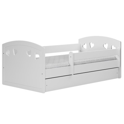 Łóżka pojedyncze dla dzieci białe 180x80 Julia