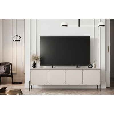 Szafka RTV czterodrzwiowa Sonatia 200 cm - kaszmir