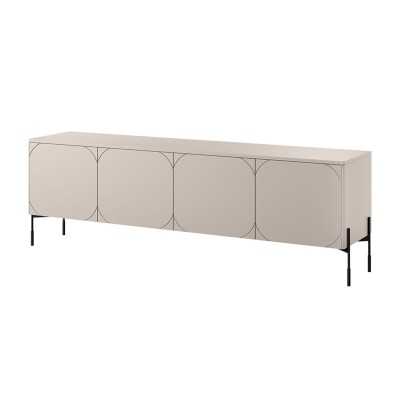Szafka RTV czterodrzwiowa Sonatia 200 cm - kaszmir