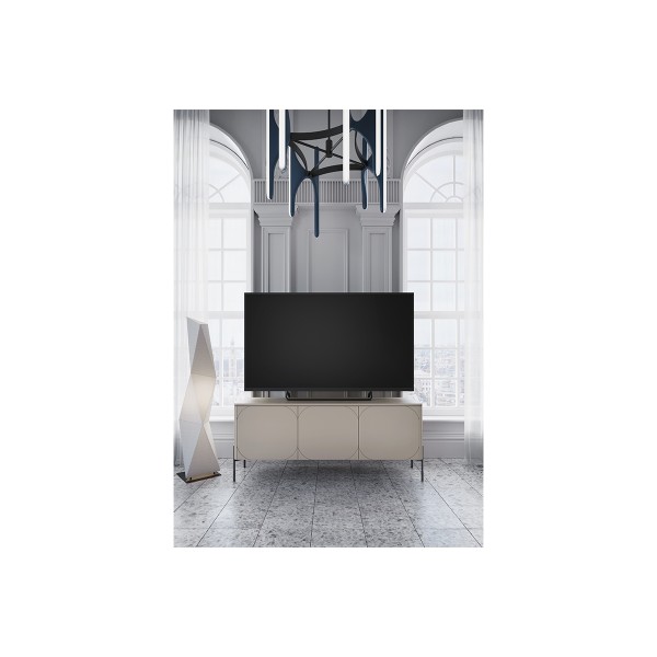 Szafka RTV trzydrzwiowa Sonatia 150 cm - kaszmir
