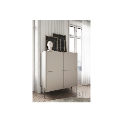 Kredens z 2 ukrytymi szufladami Sonatia 120 cm - kaszmir