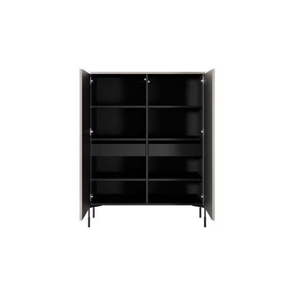 Kredens z 2 ukrytymi szufladami Sonatia 120 cm - kaszmir