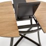 Stół okrągły rozkładany loft MORETTI dąb złoty / popiel Halmar