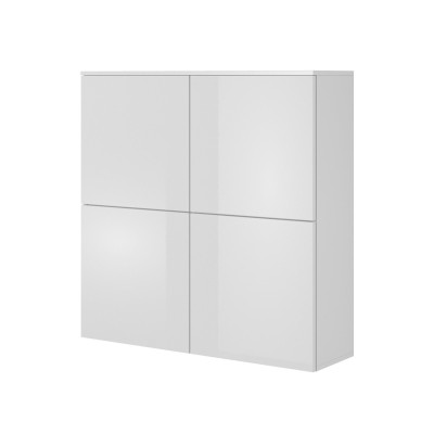 Komoda do salonu biała wysoki połysk LIVO KM-100