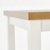 Stół rozkładany 140x80cm TIAGO 2 dąb riviera + biały