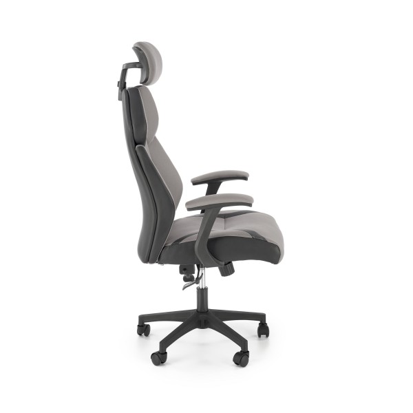 CHRONO fotel gabinetowy popielato-czarny