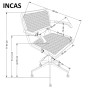 INCAS fotel gabinetowy brązowy / czarny (1p1szt)