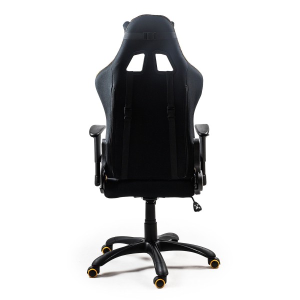 Fotel gamingowy EVOLVE GAMING PRO czarno-szarobeżowy-pomarańczowy Halmar