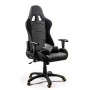 Fotel gamingowy EVOLVE GAMING PRO czarno-szarobeżowy-pomarańczowy Halmar