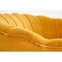 Sofa muszelka 2 osobowa AMORINITO 2 XL musztardowy + czarny Halmar