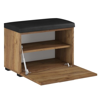 Szafka na buty z siedziskiem 60 cm GAMA 01 dąb craft złoty
