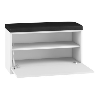 Szafka na buty z siedziskiem biała 80cm GAMA 01