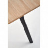 Stół rozkładany 120x80cm ALBON dąb sonoma + popiel + czarny