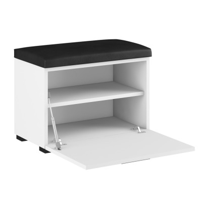 Szafka na buty biała z siedziskiem 60cm GAMA 01N