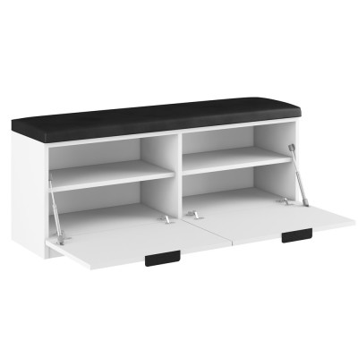 Szafka na buty z siedziskiem biała 120cm - GAMA 02
