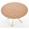 Okrągły stół drewniany 120cm NICOLAS dąb naturalny