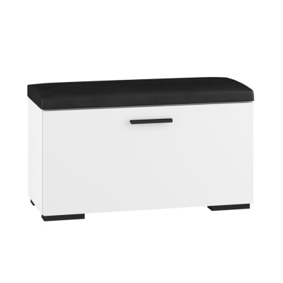 Biała szafka na buty z siedziskiem 80cm GAMA 01N