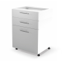Szafka kuchenna 60 z szufladami VENTO D3S-60/82 biały połysk