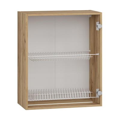 Szafka górna z ociekaczem 60cm VENTO GC-60/72 , korpus dąb craft