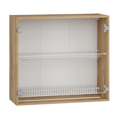 Szafka górna z ociekaczem 80cm VENTO GC-80/72 , korpus dąb craft