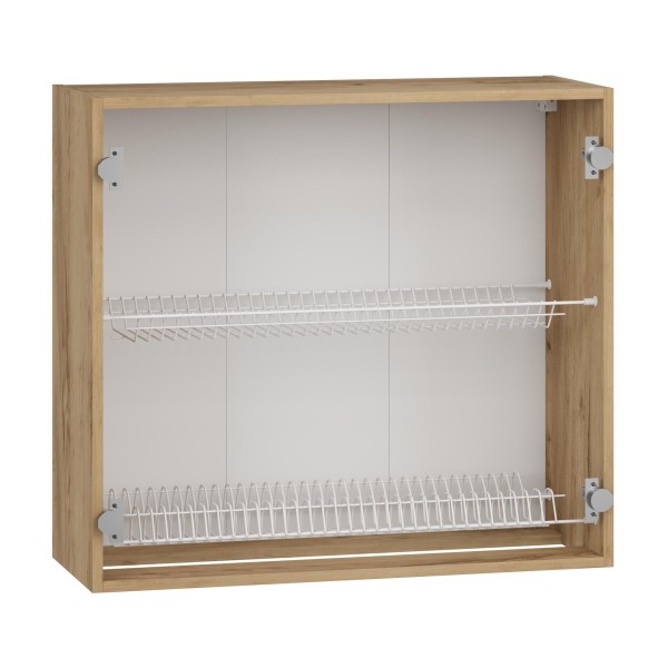 Szafka górna z ociekaczem 80cm VENTO GC-80/72 , korpus dąb craft